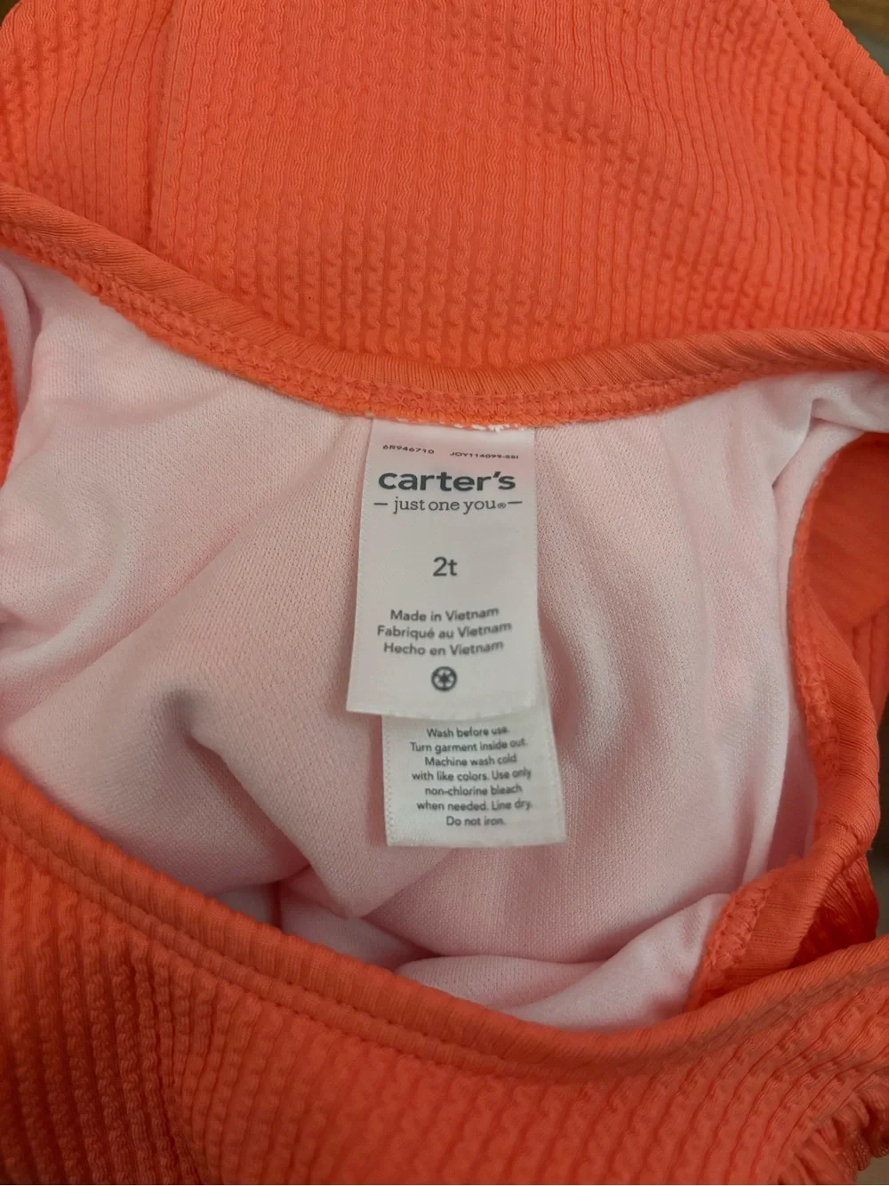 Carters bright coral